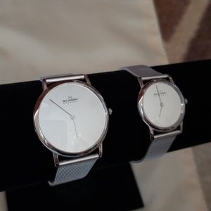 Matching Skagen mirror face watches